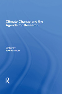 Cover image: Climate Change And The Agenda For Research 1st edition 9780367161811