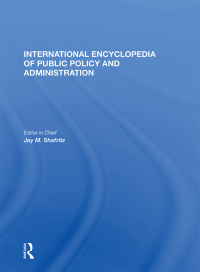 Imagen de portada: International Encyclopedia of Public Policy and Administration Volume 3 1st edition 9780367015237