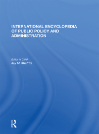 Cover image: International Encyclopedia of Public Policy and Administration Volume 4 1st edition 9780367165116