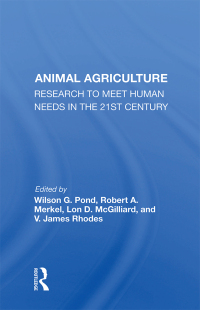 Imagen de portada: Animal Agriculture 1st edition 9780367168438