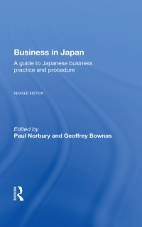 Cover image: Business In Japan 1st edition 9780367168261