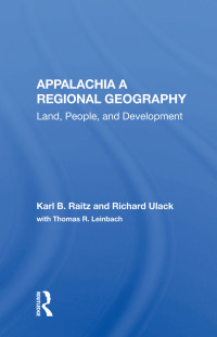 Cover image: Appalachia: A Regional Geography 1st edition 9780367168315