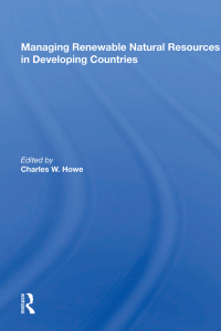 Immagine di copertina: Managing Renewable Natural Resources In Developing Countries 1st edition 9780367168919