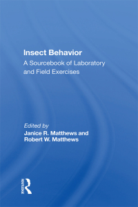 Imagen de portada: Insect Behavior 1st edition 9780367019402