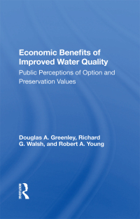 Cover image: Economic Benefits Of Improved Water Quality 1st edition 9780367019419