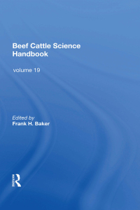 Imagen de portada: Beef Cattle Science Handbook, Vol. 19 1st edition 9780367019624