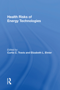 表紙画像: Health Risks Of Energy Technologies 1st edition 9780367169527