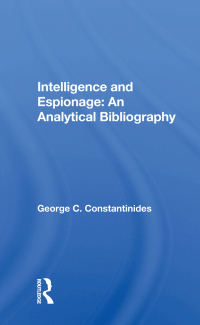 Immagine di copertina: Intelligence And Espionage 1st edition 9780367019822