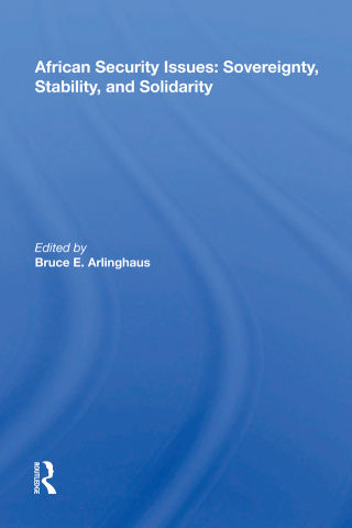 Imagen de portada: African Security Issues 1st edition 9780367166342