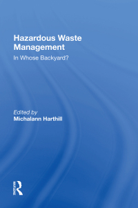 Imagen de portada: Hazardous Waste Management 1st edition 9780367016555