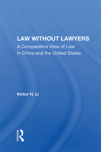Cover image: Law Without Lawyers 1st edition 9780367017507