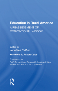 Imagen de portada: Education In Rural America 1st edition 9780367167424