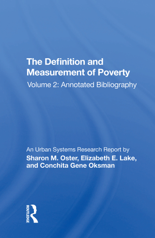 Imagen de portada: Def-measuremnt Poverty-2 1st edition 9780367167622
