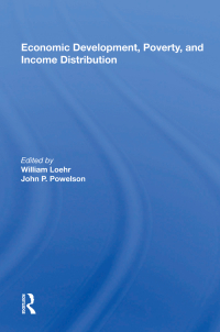 Cover image: Economic Development, Poverty, And Income Distribution 1st edition 9780367017736
