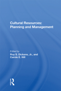 Cover image: Cultural Resources 1st edition 9780367017958