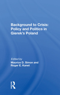 Titelbild: Background To Crisis 1st edition 9780367020781