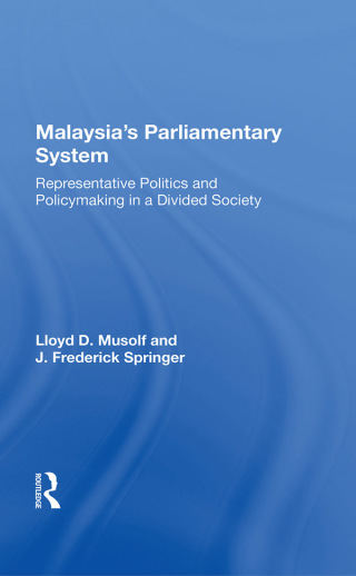Cover image: Malayasia's Parliamentary System 1st edition 9780367170950