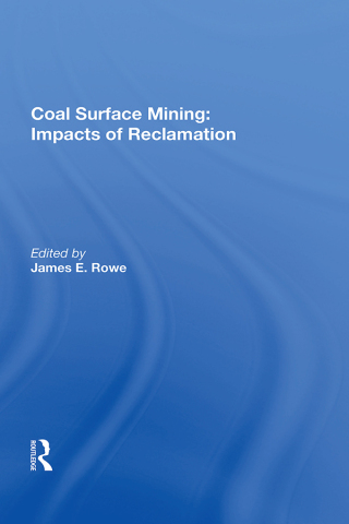 صورة الغلاف: Coal Surface Mining 1st edition 9780367021269