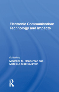 Cover image: Electronic Communication 1st edition 9780367022013