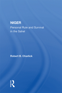 Cover image: Niger 1st edition 9780367022440