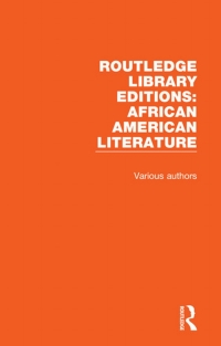 Immagine di copertina: Routledge Library Editions: African American Literature 1st edition 9781138389809