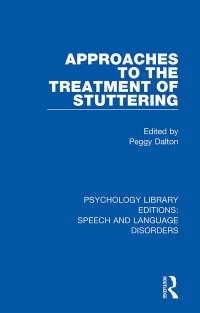 Imagen de portada: Approaches to the Treatment of Stuttering 1st edition 9781138388642
