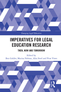 Imagen de portada: Imperatives for Legal Education Research 1st edition 9781032240503