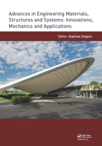 Omslagafbeelding: Advances in Engineering Materials, Structures and Systems: Innovations, Mechanics and Applications 1st edition 9781138386969