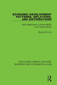 Imagen de portada: Economic Development Patterns, Inflations, and Distributions 1st edition 9781138369559