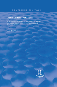 صورة الغلاف: John Dalton, 1766–1844 1st edition 9781138369634