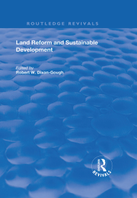 Cover image: Land Reform and Sustainable Development 1st edition 9781138369528