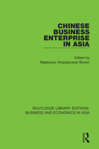 Cover image: Chinese Business Enterprise in Asia 1st edition 9781138367906