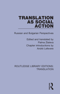 Cover image: Translation as Social Action 1st edition 9781138367807