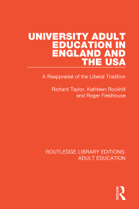 Cover image: University Adult Education in England and the USA 1st edition 9781138366855