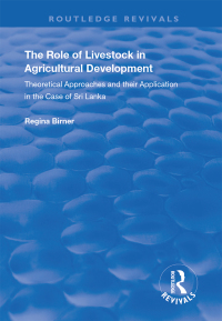 Imagen de portada: The Role of Livestock in Agricultural Development 1st edition 9781138366237