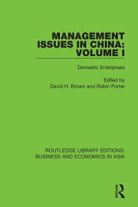 Cover image: Management Issues in China: Volume 1 1st edition 9781138365513