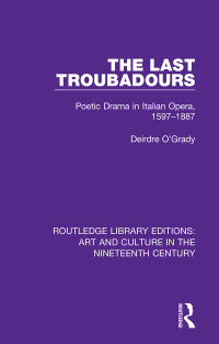 Cover image: The Last Troubadours 1st edition 9781138365131