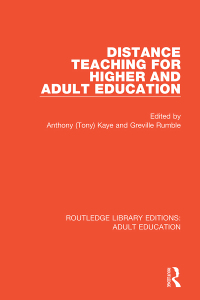Cover image: Distance Teaching For Higher and Adult Education 1st edition 9781138365087