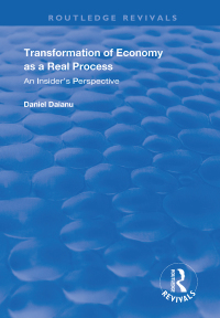 Omslagafbeelding: Transformation of Economy as a Real Process 1st edition 9781138365032
