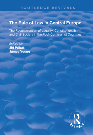 Cover image: The Rule of Law in Central Europe 1st edition 9781138364318