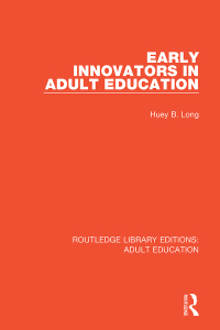 Cover image: Early Innovators in Adult Education 1st edition 9781138362109