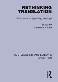 Imagen de portada: Rethinking Translation 1st edition 9781138361874