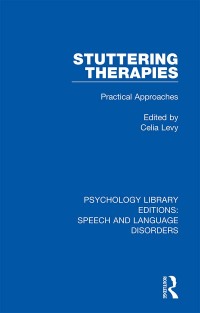 Cover image: Stuttering Therapies 1st edition 9781138353145