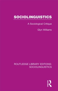 Cover image: Sociolinguistics 1st edition 9781138352902