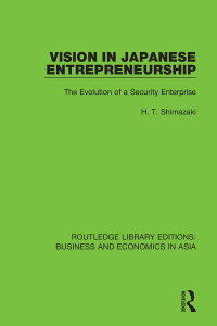 Imagen de portada: Vision in Japanese Entrepreneurship 1st edition 9781138351417