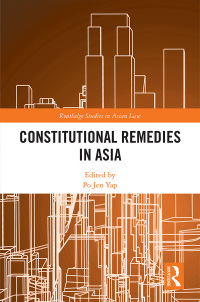 Cover image: Constitutional Remedies in Asia 1st edition 9780367660697