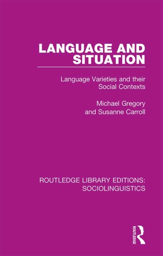 Cover image: Language and Situation 1st edition 9781138352889