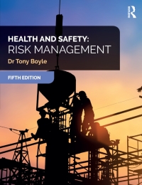 表紙画像: Health and Safety: Risk Management 5th edition 9781138349216