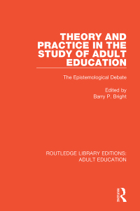 Cover image: Theory and Practice in the Study of Adult Education 1st edition 9781138348318