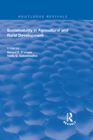 Immagine di copertina: Sustainability in Agricultural and Rural Development 1st edition 9781138346116
